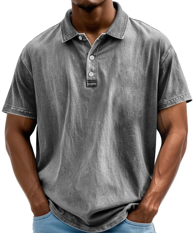 Sebastian | Men's Vintage Washed Clean Fit Polo Shirt