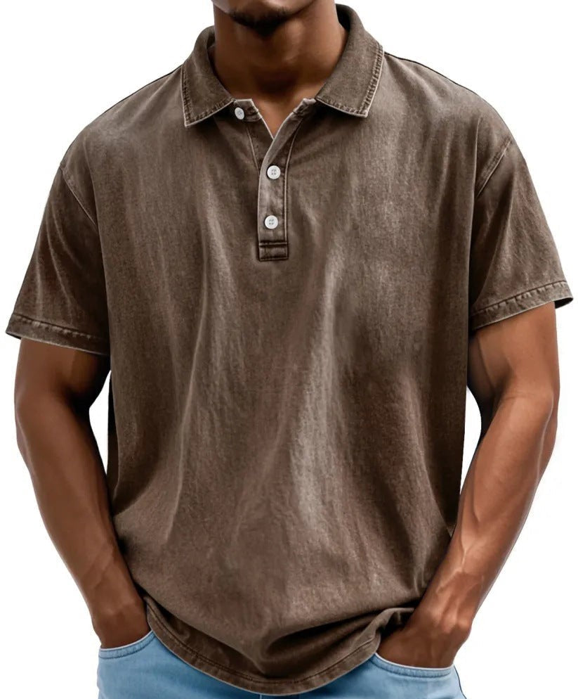 Sebastian | Men's Vintage Washed Clean Fit Polo Shirt