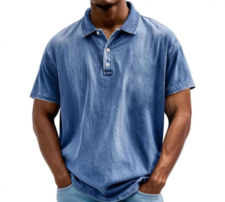 Sebastian | Men's Vintage Washed Clean Fit Polo Shirt
