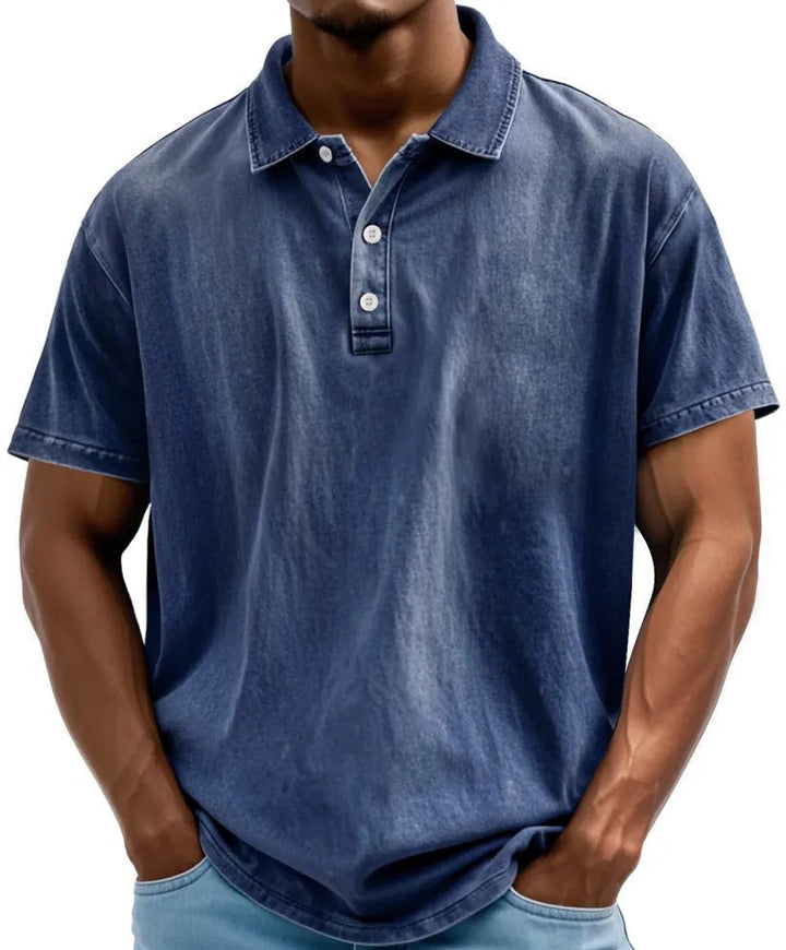 Sebastian | Men's Vintage Washed Clean Fit Polo Shirt