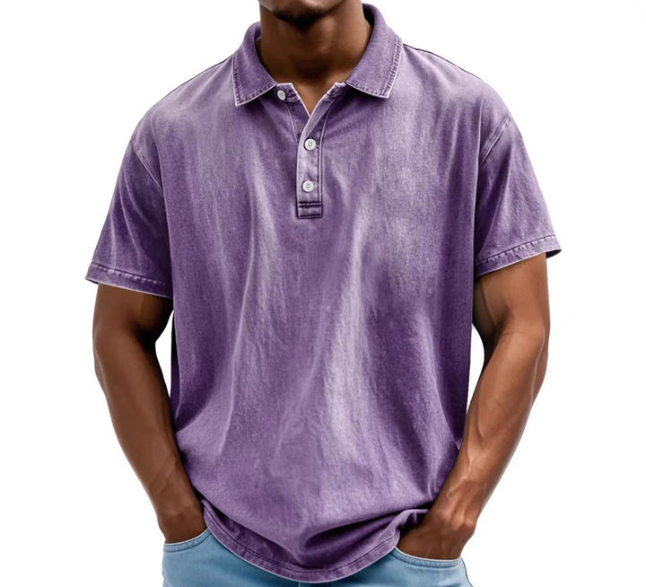 Sebastian | Men's Vintage Washed Clean Fit Polo Shirt