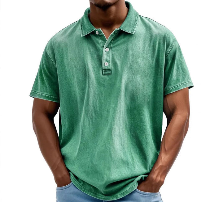 Sebastian | Men's Vintage Washed Clean Fit Polo Shirt