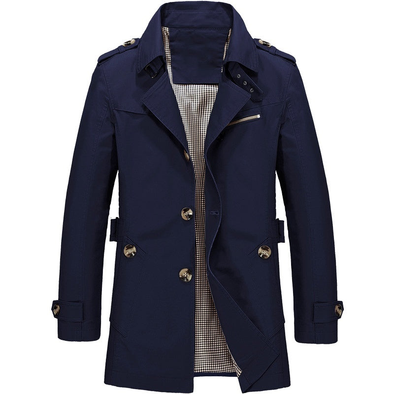 Sebastien | Men's Belted Double Breasted Trench Coat