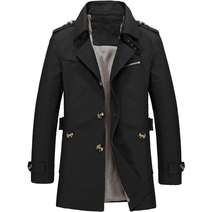 Sebastien | Men's Belted Double Breasted Trench Coat