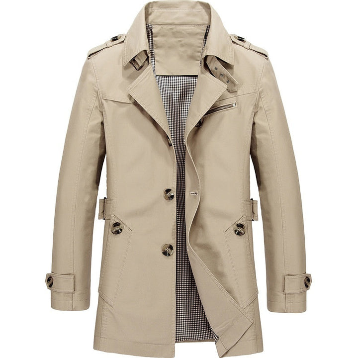 Sebastien | Men's Belted Double Breasted Trench Coat