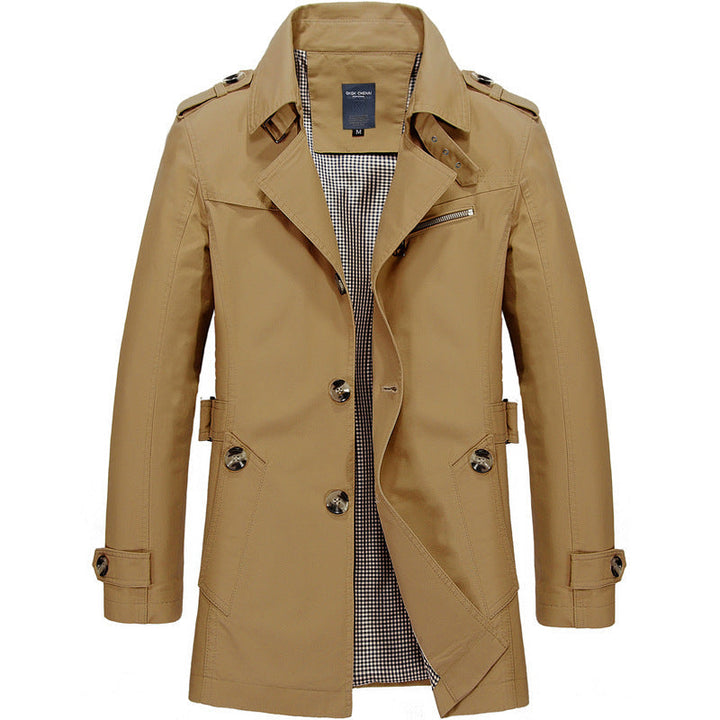 Sebastien | Men's Belted Double Breasted Trench Coat