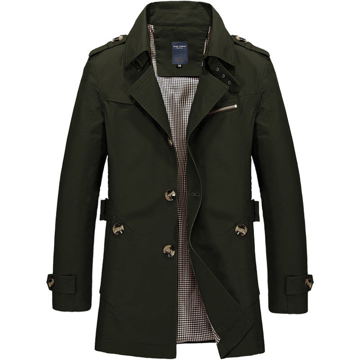 Sebastien | Men's Belted Double Breasted Trench Coat