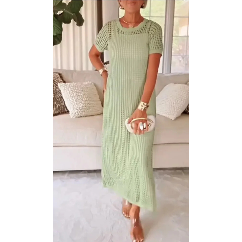 Selene | Women's Layered Cut-Out Strappy Maxi Dress