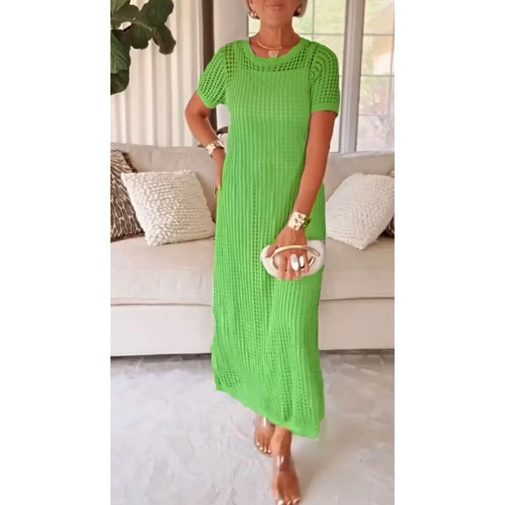 Selene | Women's Layered Cut-Out Strappy Maxi Dress