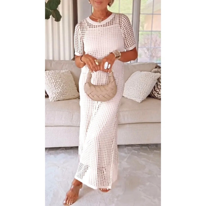 Selene | Women's Layered Cut-Out Strappy Maxi Dress