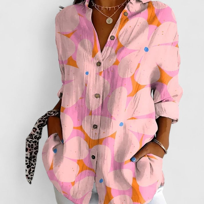 Seraphina | Women's Breezy Floral Print Versatile Blouse