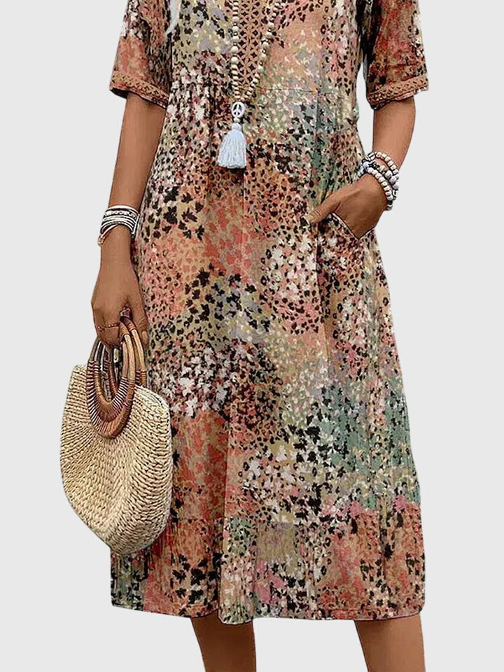 Seraphina | Women's Elegant Floral Lightweight Midi Dress