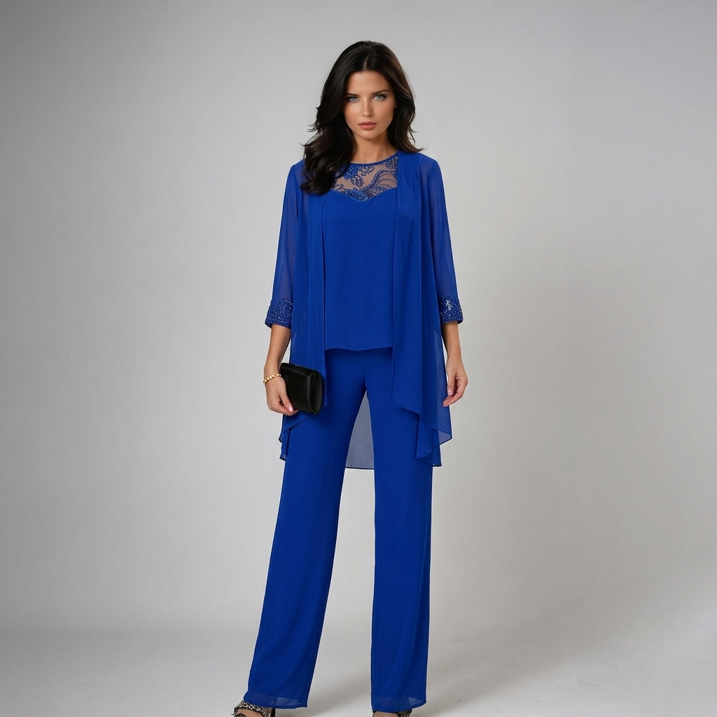 Seraphina | Women's Lace-Detail Elegant Three-Piece Set