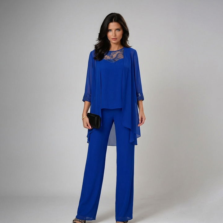 Seraphina | Women's Lace-Detail Elegant Three-Piece Set
