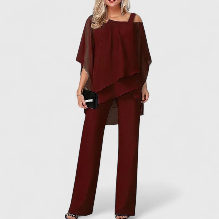 Serenity | Women's Elegant Tailored Two-Piece Pant Set