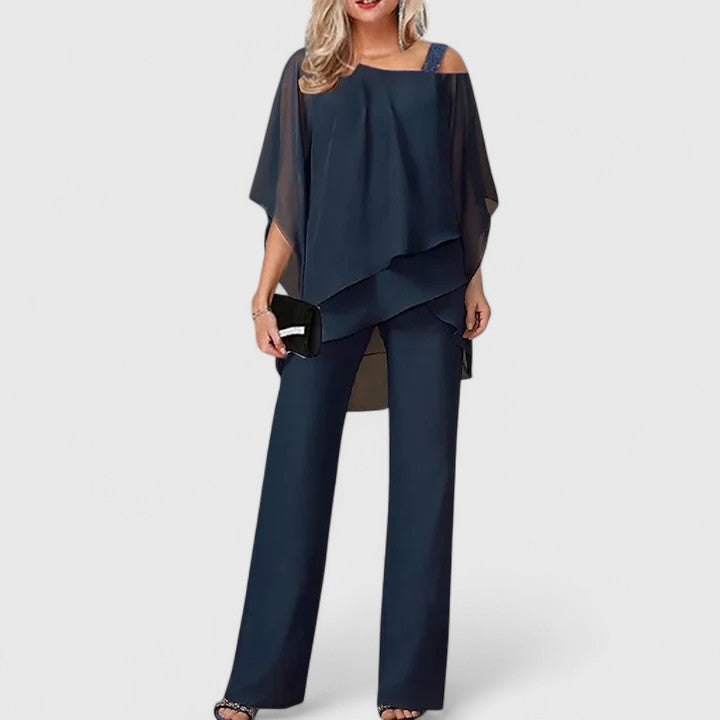 Serenity | Women's Elegant Tailored Two-Piece Pant Set