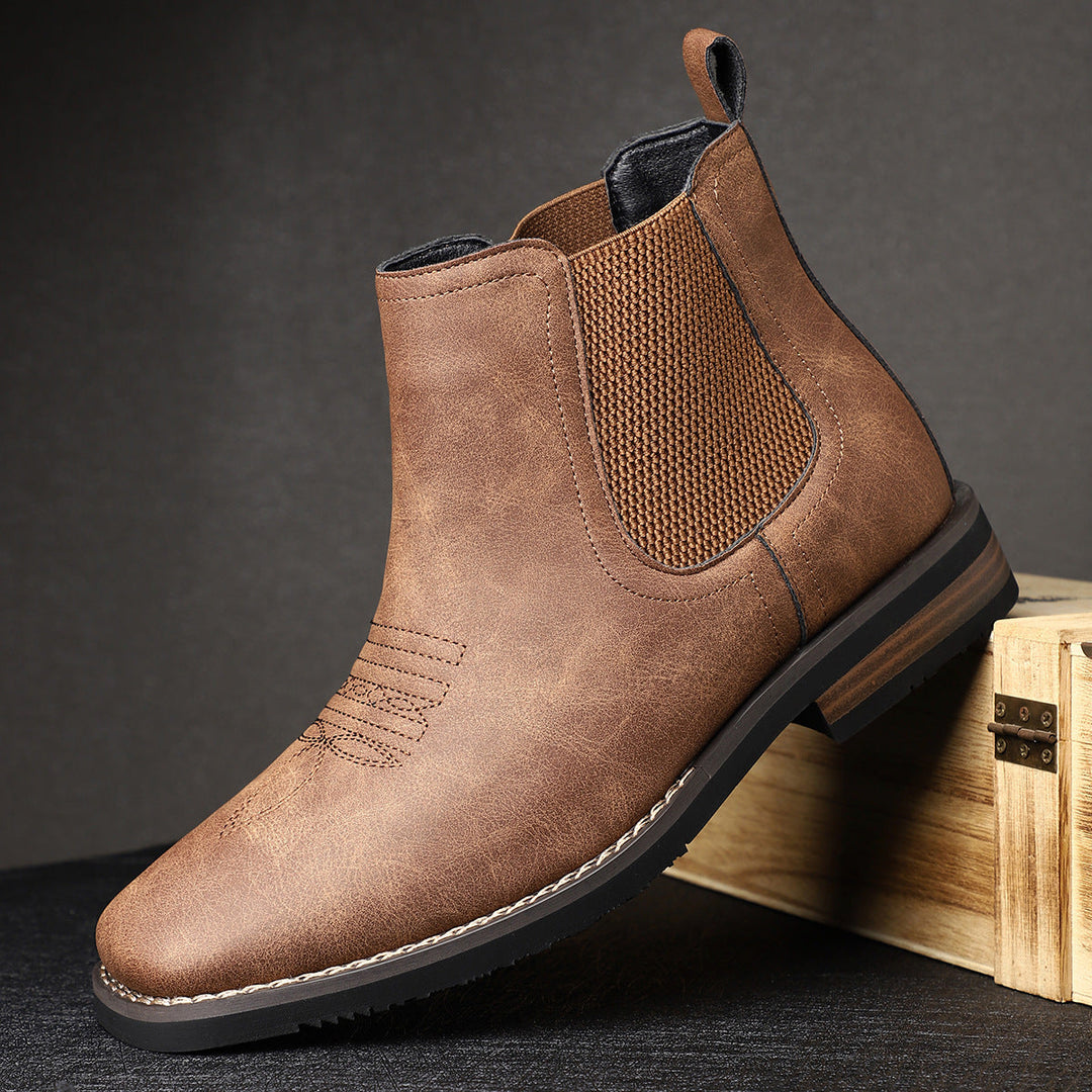 Simeon | Men's Chelsea Boots with Elastic Side Panels
