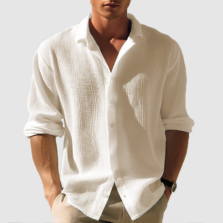 Spencer | Men's Daytime Collared Button-Down Summer Shirt