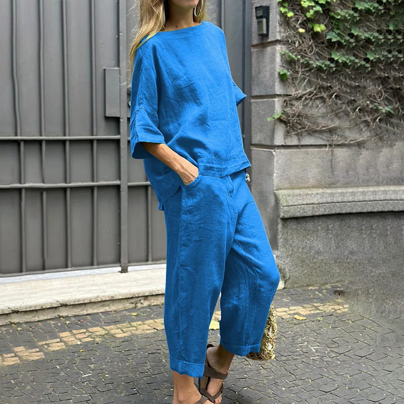 Theodora | Women's Soft Stretch Simple Casual Set