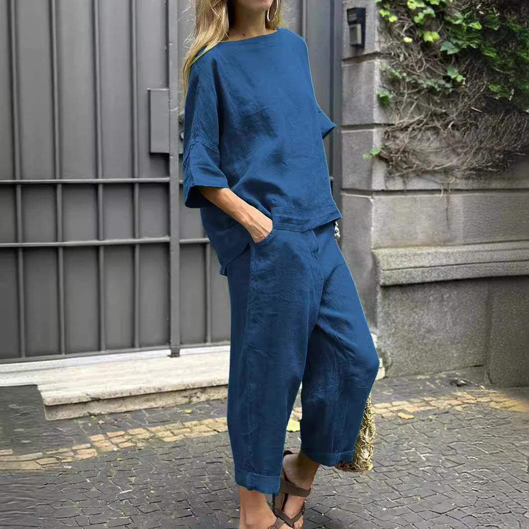 Theodora | Women's Soft Stretch Simple Casual Set