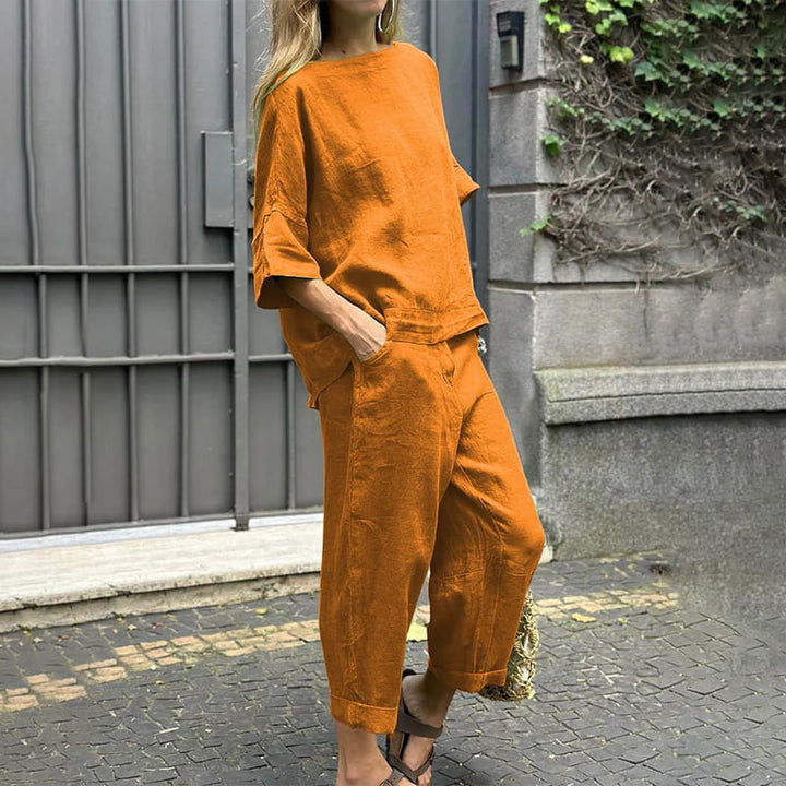 Theodora | Women's Soft Stretch Simple Casual Set