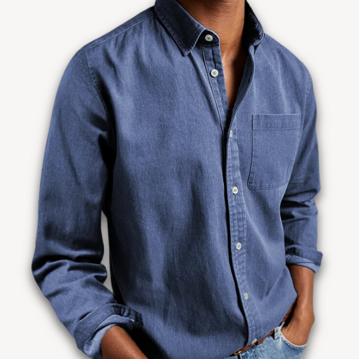 Theodore | Men's Casual Collared Button-Down Long Sleeve Shirt