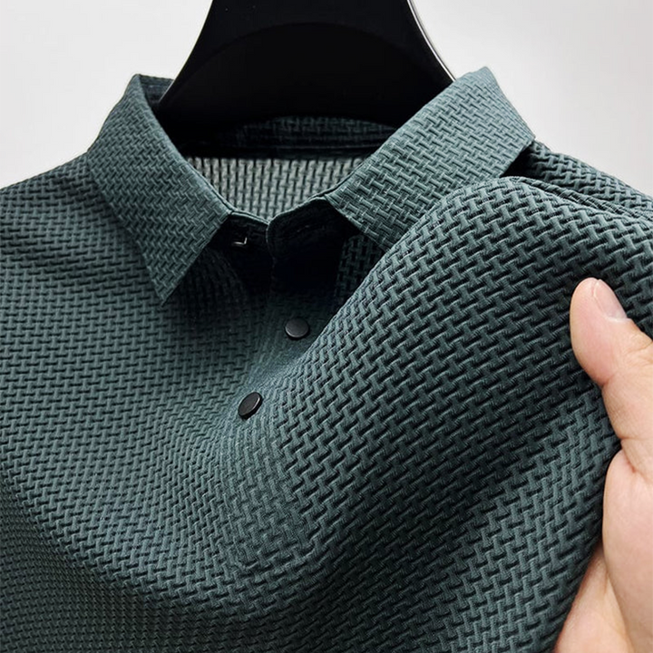 Theodore | Men's Classic Button Placket Casual Polo Shirt