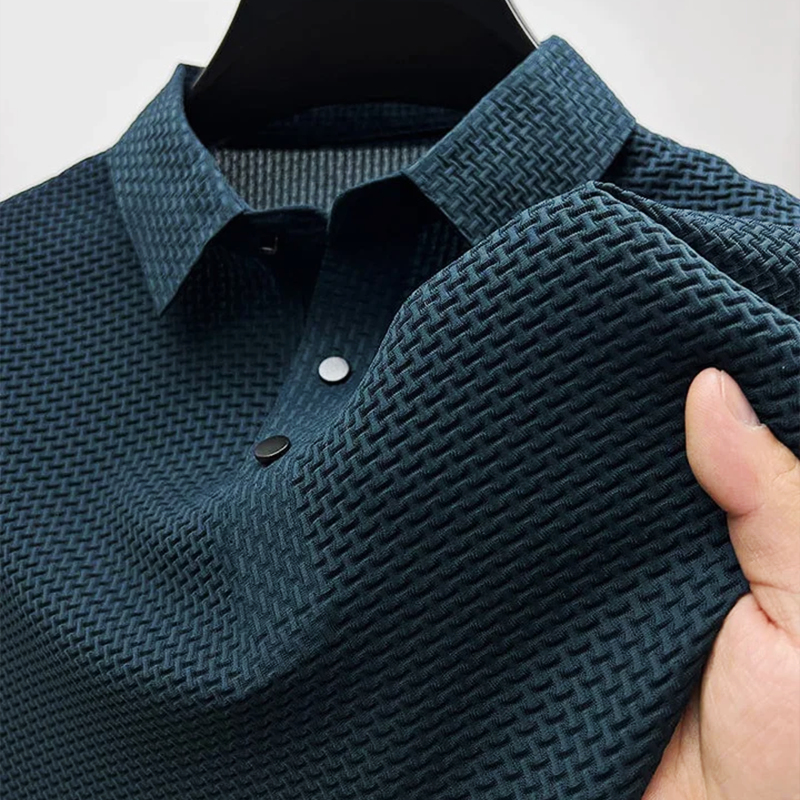 Theodore | Men's Classic Button Placket Casual Polo Shirt