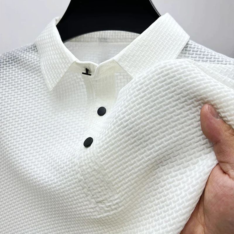 Theodore | Men's Classic Button Placket Casual Polo Shirt