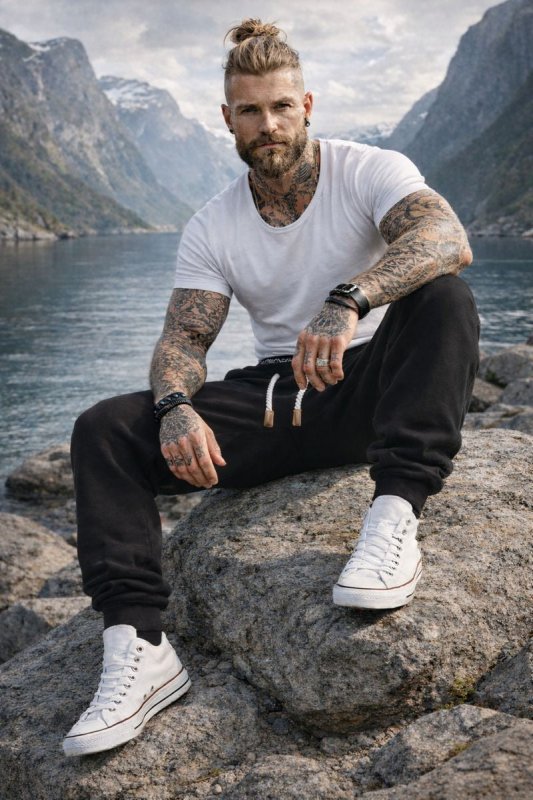 Theodore | Men's Slim Tapered Cuff Athletic Jogger Pants