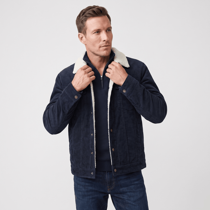 Torbin | Men's Borg-Lined Ribbed Pile Jacket