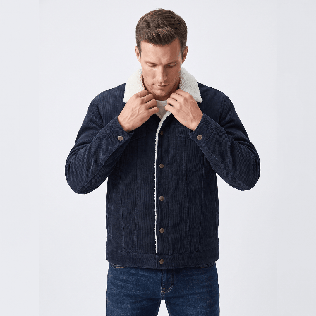 Torbin | Men's Borg-Lined Ribbed Pile Jacket