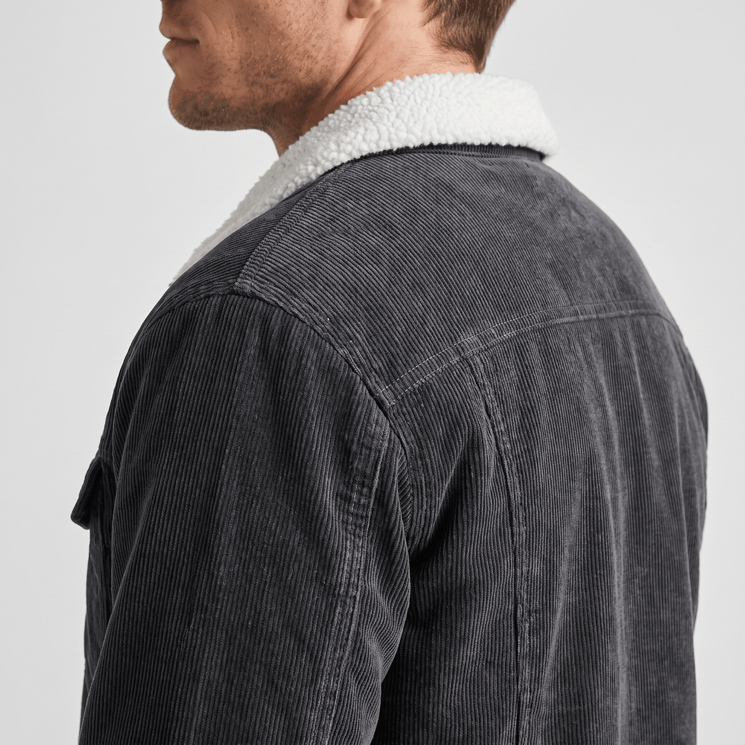 Torbin | Men's Borg-Lined Ribbed Pile Jacket
