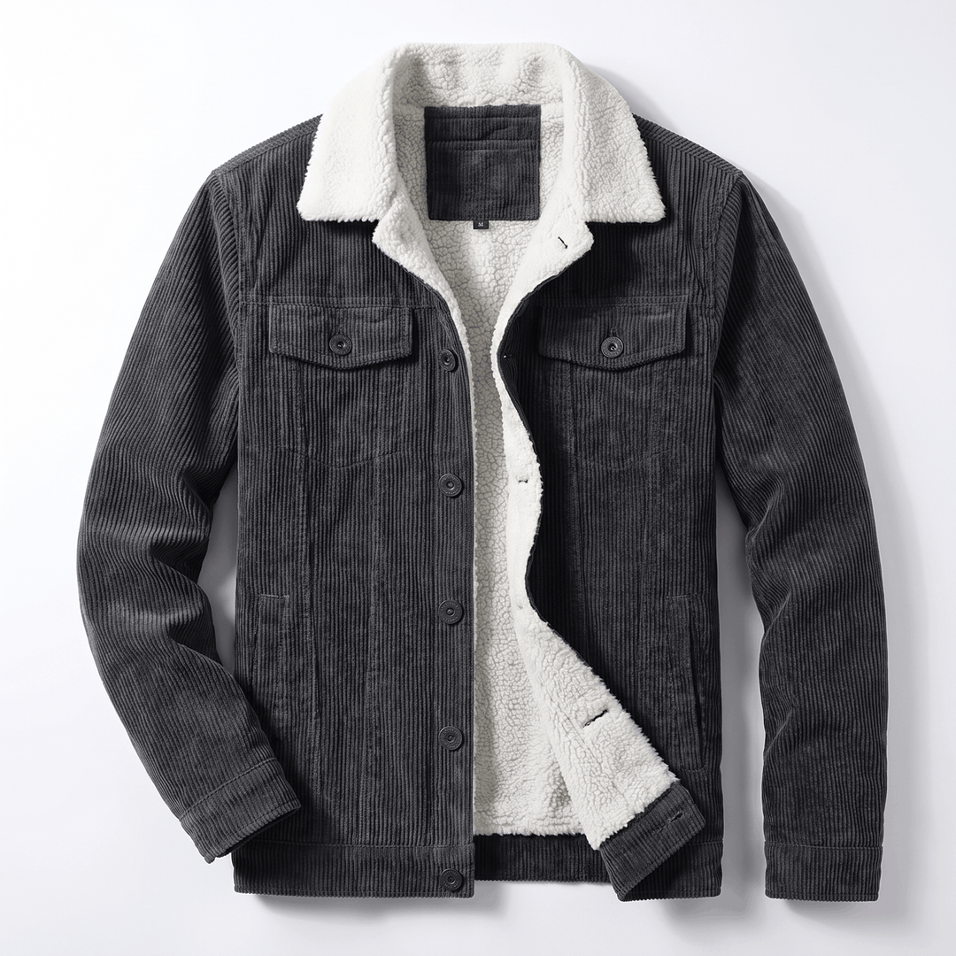 Torbin | Men's Borg-Lined Ribbed Pile Jacket