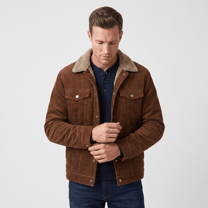 Torbin | Men's Borg-Lined Ribbed Pile Jacket