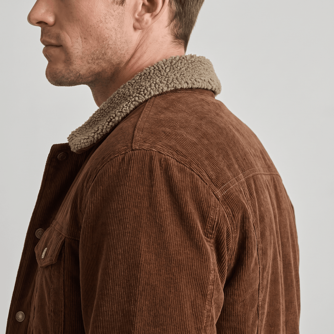 Torbin | Men's Borg-Lined Ribbed Pile Jacket