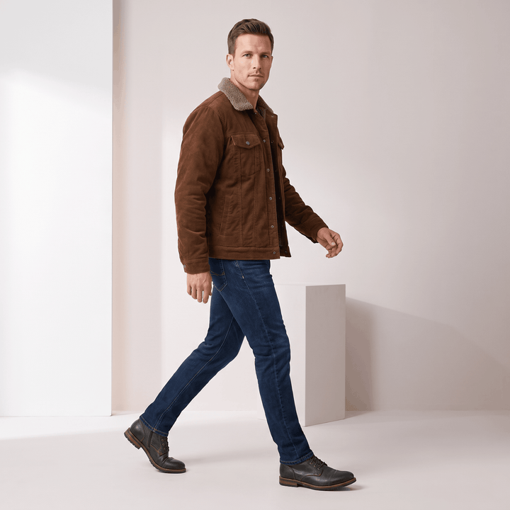 Torbin | Men's Borg-Lined Ribbed Pile Jacket