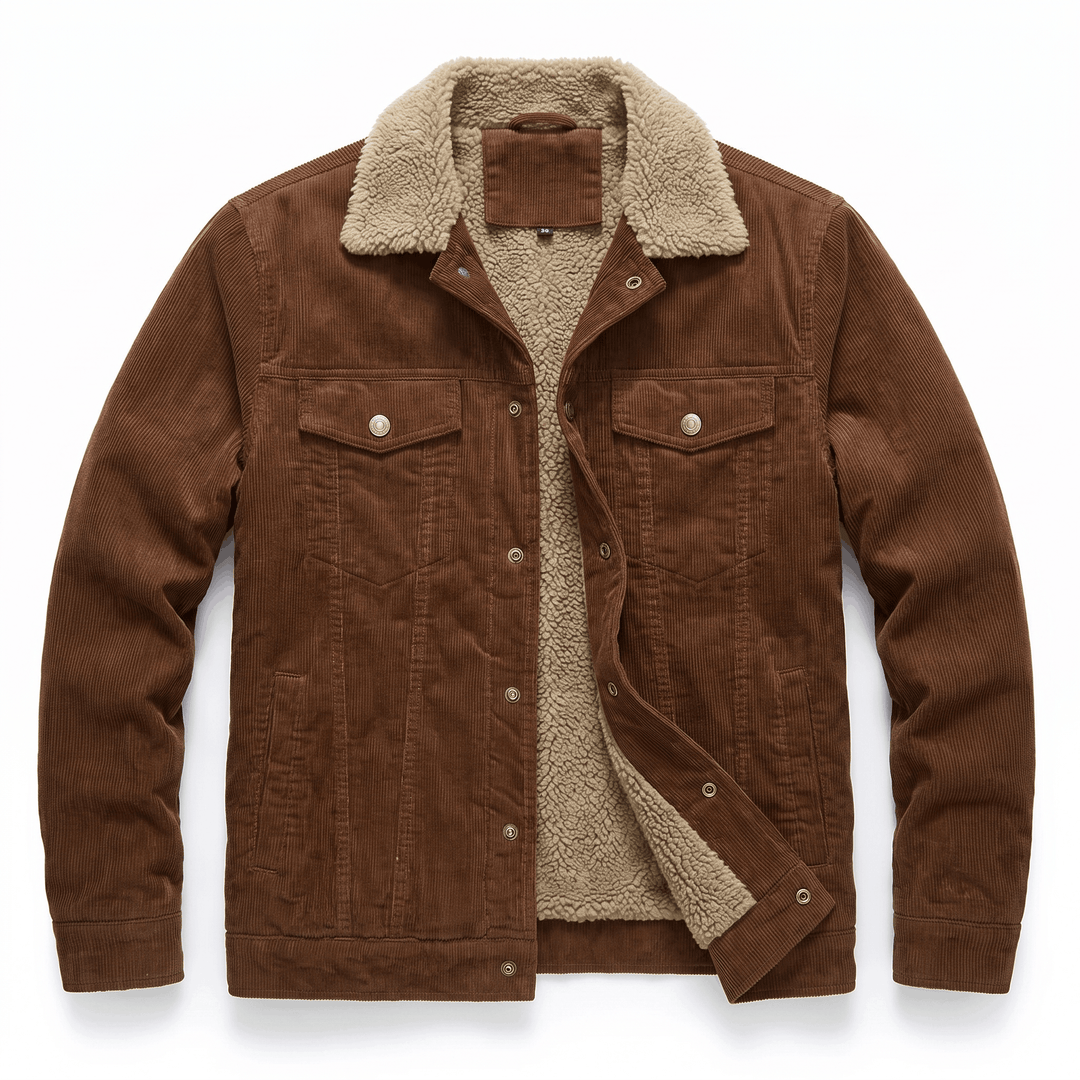 Torbin | Men's Borg-Lined Ribbed Pile Jacket