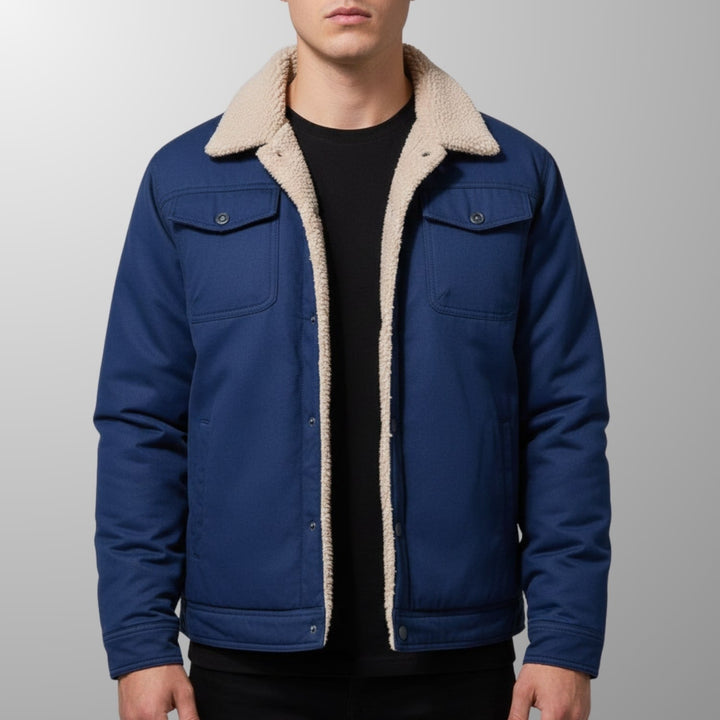 Uriah | Men's Borg-Lined Zip Bomber Jacket