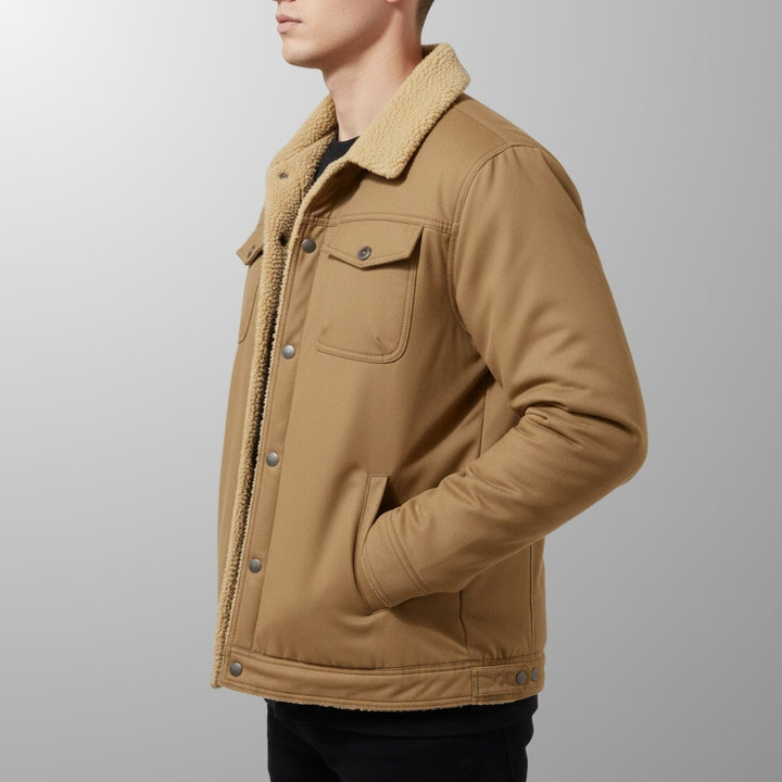 Uriah | Men's Borg-Lined Zip Bomber Jacket