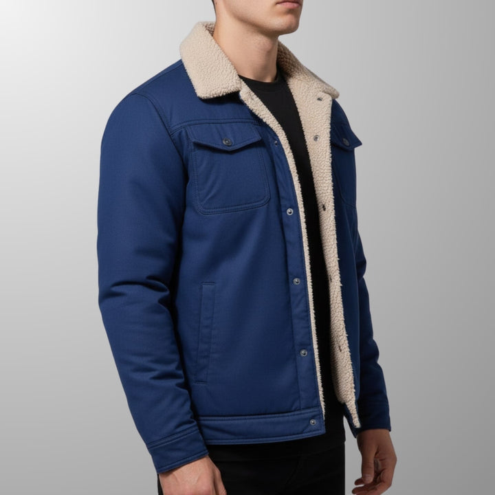 Uriah | Men's Borg-Lined Zip Bomber Jacket