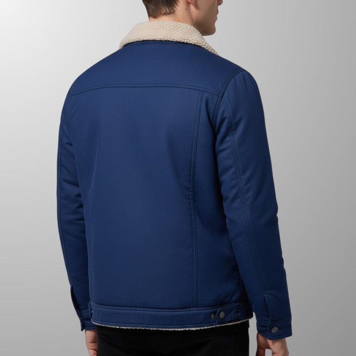 Uriah | Men's Borg-Lined Zip Bomber Jacket