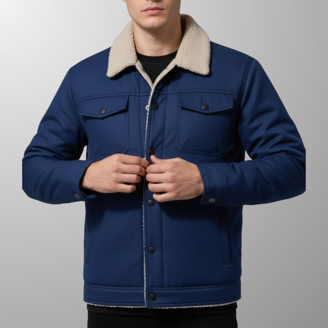 Uriah | Men's Borg-Lined Zip Bomber Jacket