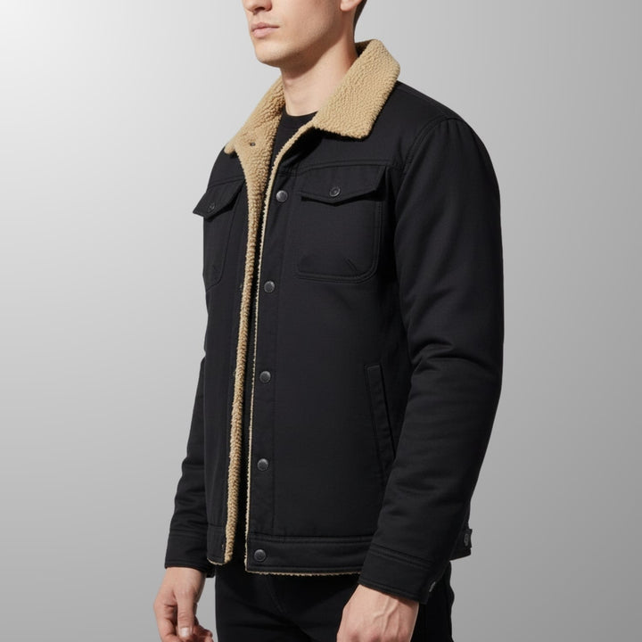 Uriah | Men's Borg-Lined Zip Bomber Jacket