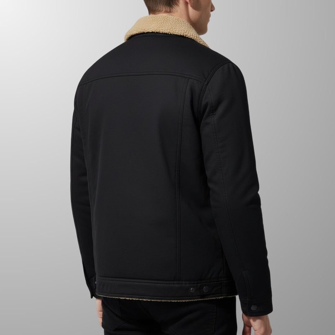 Uriah | Men's Borg-Lined Zip Bomber Jacket