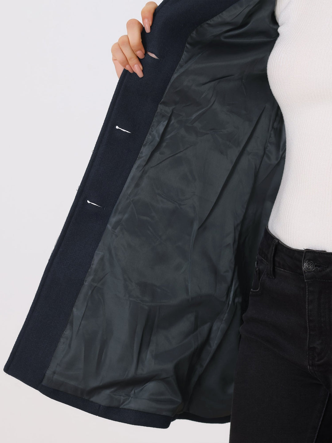 Gwenaelle | Women's Fit-and-Flare Coat with Pointed Collar