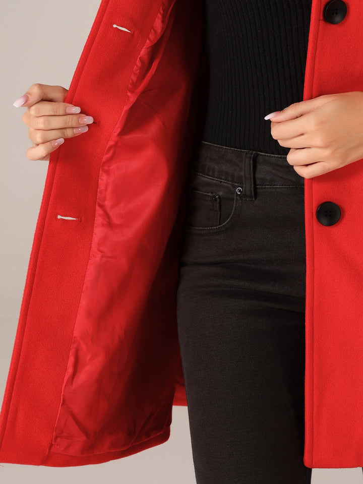 Gwenaelle | Women's Fit-and-Flare Coat with Pointed Collar