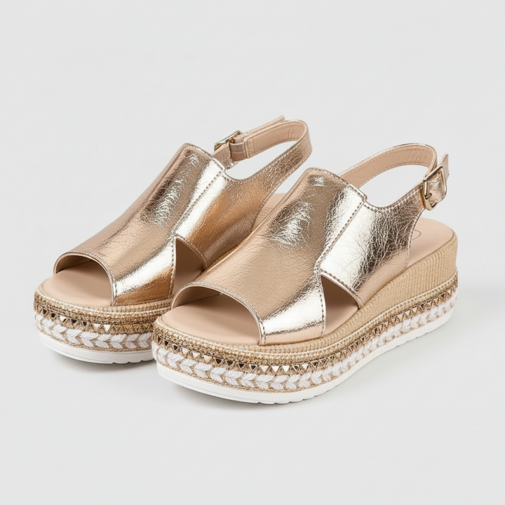 Veronica | Women's Cushioned Slip-Resistant Wedge Sandals