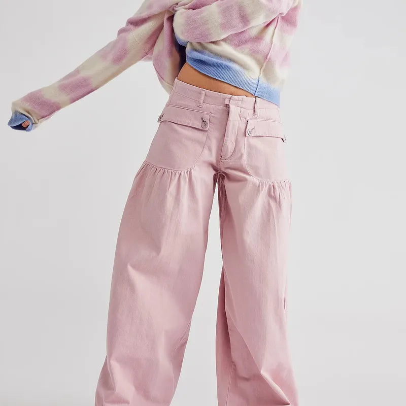 Lani | Bohemian Wide-Leg Pleated Pants