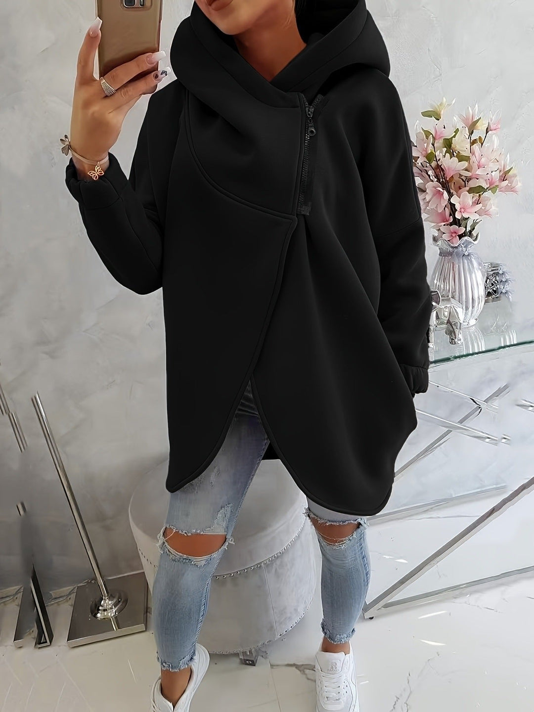 Victoire | Women's Oversized Zip Hoodie